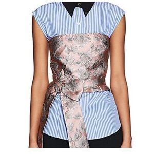 Prada pink brocade bustier top size IT 36 / 0